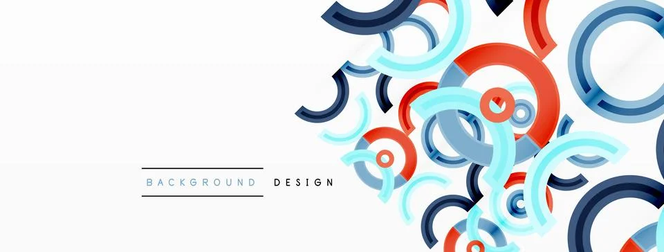 Circles are arranged in a grid pattern abstract background and feature a range Stock Illustration