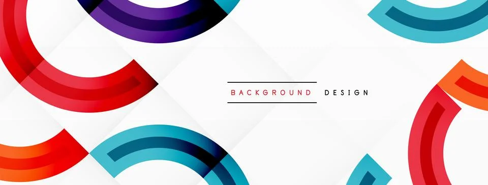 Circles are arranged in a grid pattern abstract background and feature a range Illustrazione stock