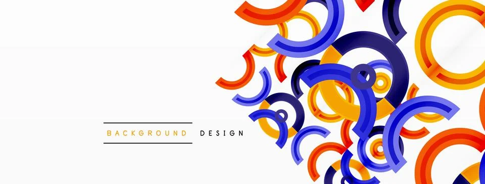 Circles are arranged in a grid pattern abstract background and feature a range Stock Illustration