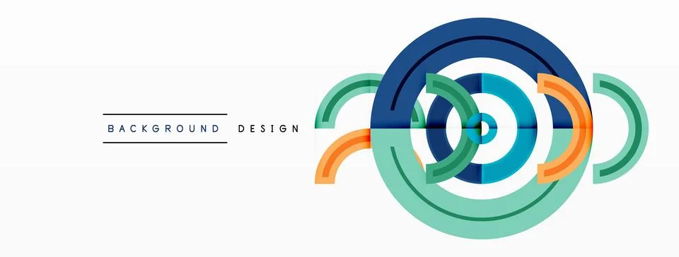 Circles are arranged in a grid pattern abstract background and feature a range Stock Illustration