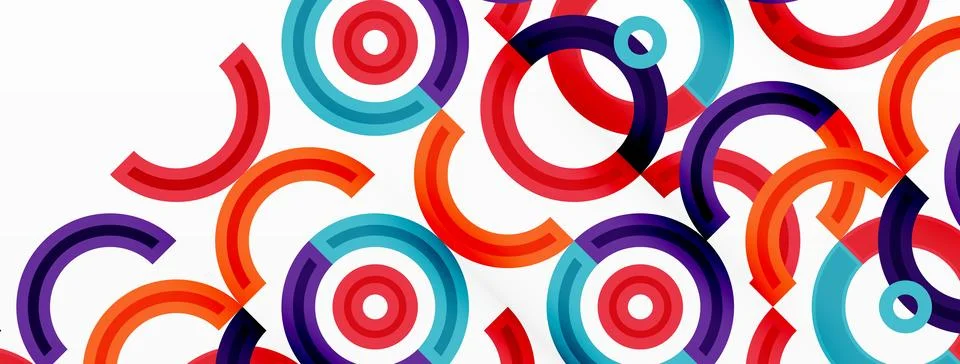 Circles are arranged in a grid pattern abstract background and feature a range 스톡 일러스트