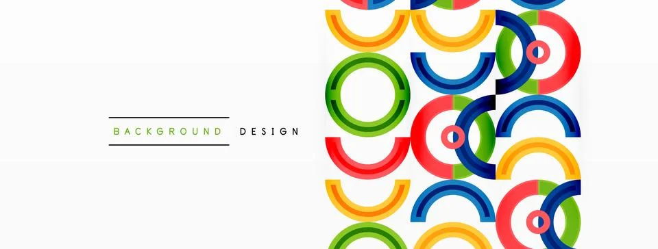 Circles are arranged in a grid pattern abstract background and feature a range Stock Illustration