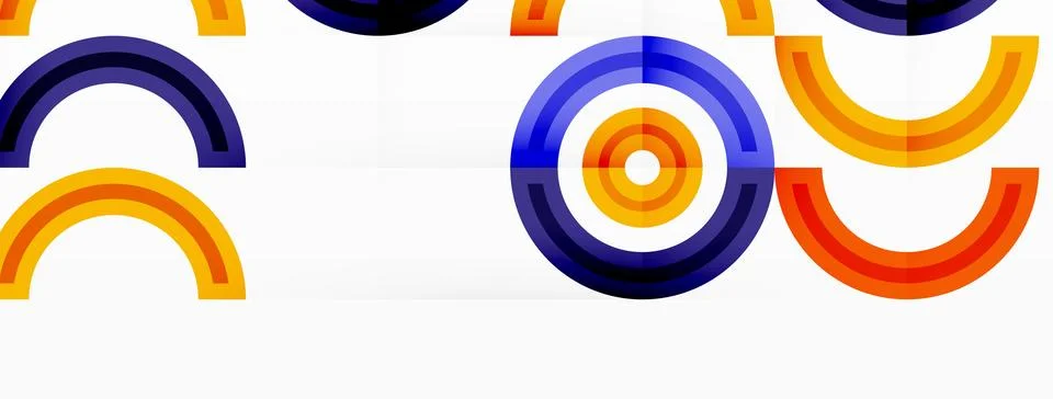 Circles are arranged in a grid pattern abstract background and feature a range 스톡 일러스트