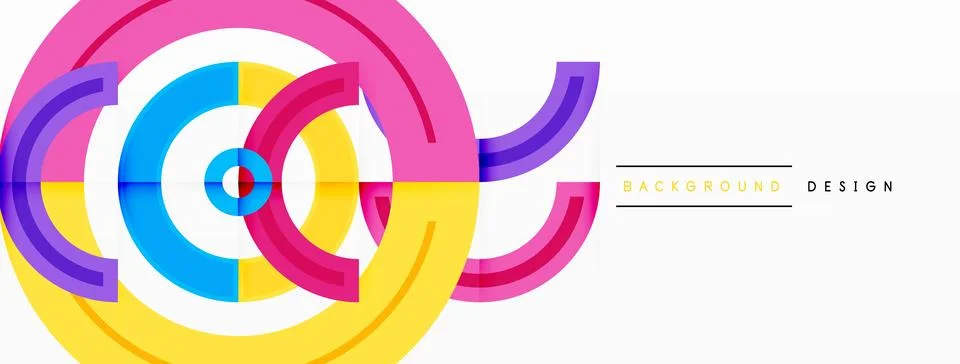 Circles are arranged in a grid pattern abstract background and feature a range 库存插图