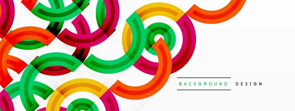 Circles are arranged in a grid pattern abstract background and feature a range Stock Illustration