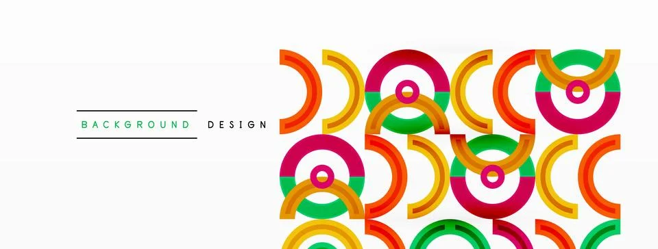 Circles are arranged in a grid pattern abstract background and feature a range Stock Illustration