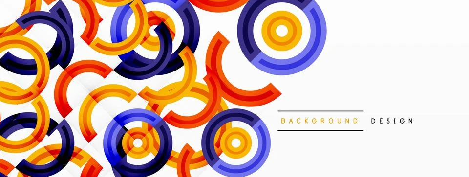 Circles are arranged in a grid pattern abstract background and feature a range Stock Illustration