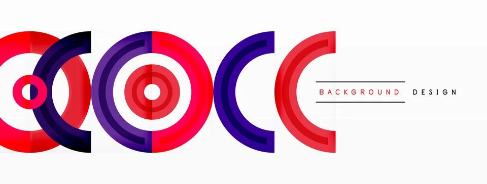 Circles are arranged in a grid pattern abstract background and feature a range Stock Illustration