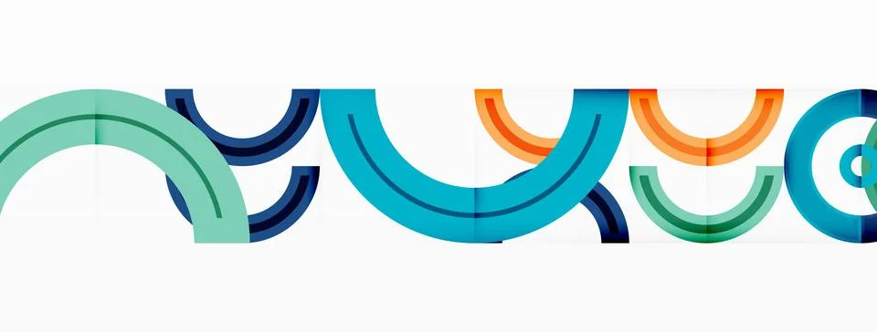 Circles are arranged in a grid pattern abstract background and feature a range Stock Illustration