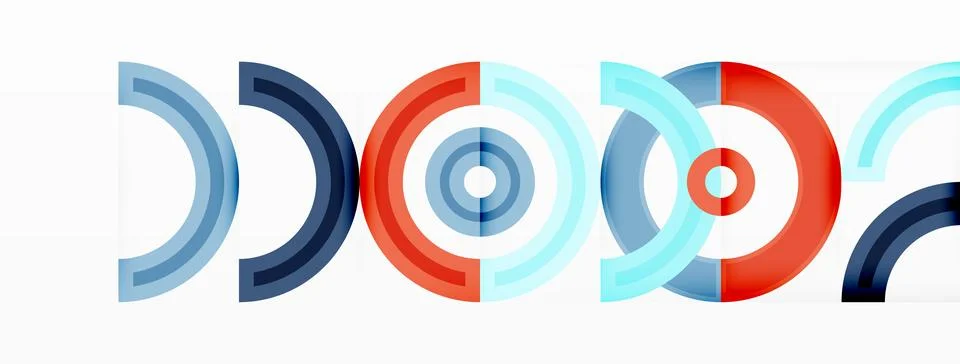 Circles are arranged in a grid pattern abstract background and feature a range Stock Illustration
