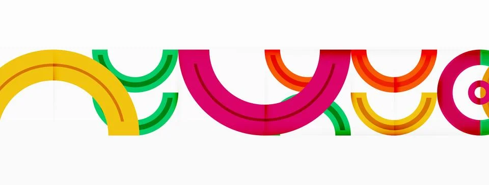 Circles are arranged in a grid pattern abstract background and feature a range Stock Illustration