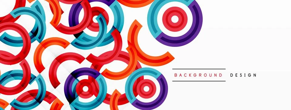 Circles are arranged in a grid pattern abstract background and feature a range Stock Illustration