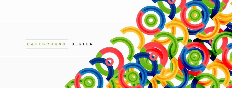 Circles are arranged in a grid pattern abstract background and feature a range Stock Illustration