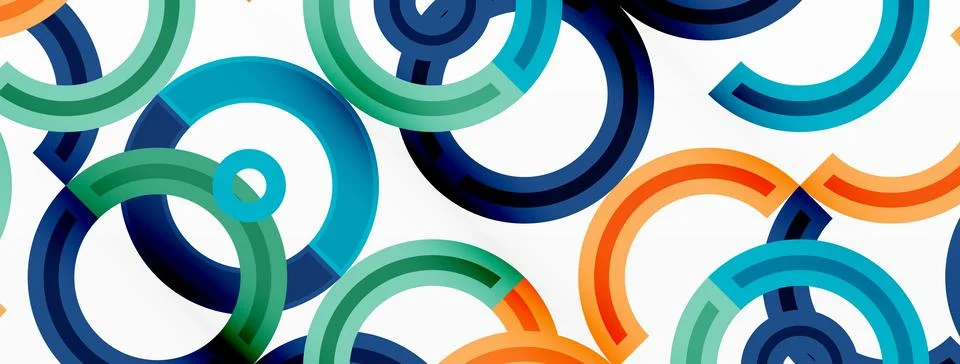 Circles are arranged in a grid pattern abstract background and feature a range イラスト素材