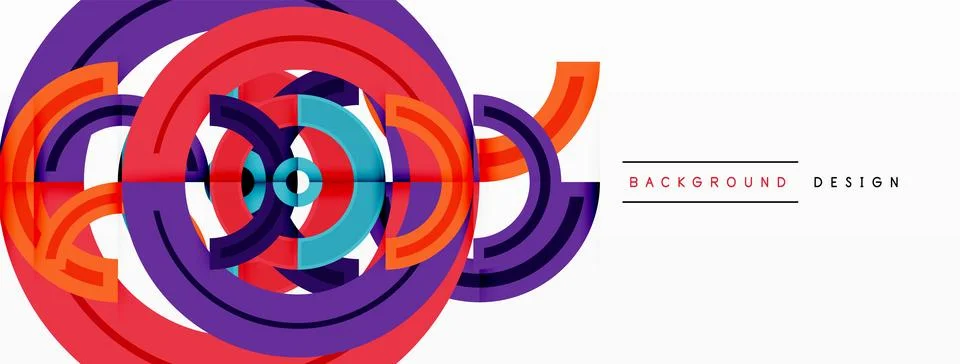 Circles are arranged in a grid pattern abstract background and feature a range Stock Illustration