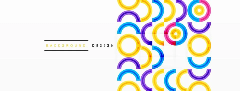 Circles are arranged in a grid pattern abstract background and feature a range 스톡 일러스트