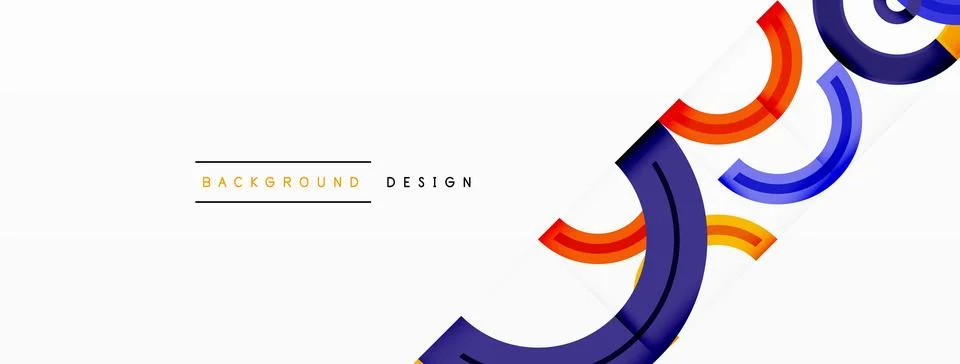 Circles are arranged in a grid pattern abstract background and feature a range Illustrazione stock