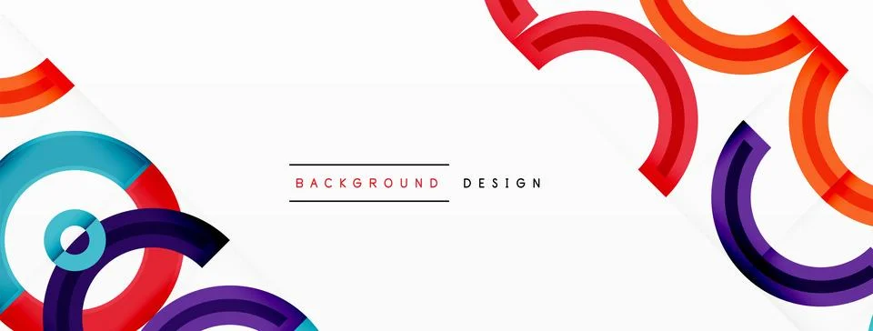 Circles are arranged in a grid pattern abstract background and feature a range Stock Illustration