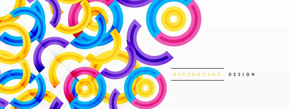 Circles are arranged in a grid pattern abstract background and feature a range Stock Illustration