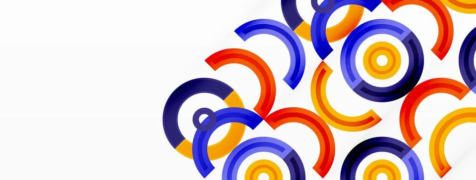 Circles are arranged in a grid pattern abstract background and feature a range Stock Illustration