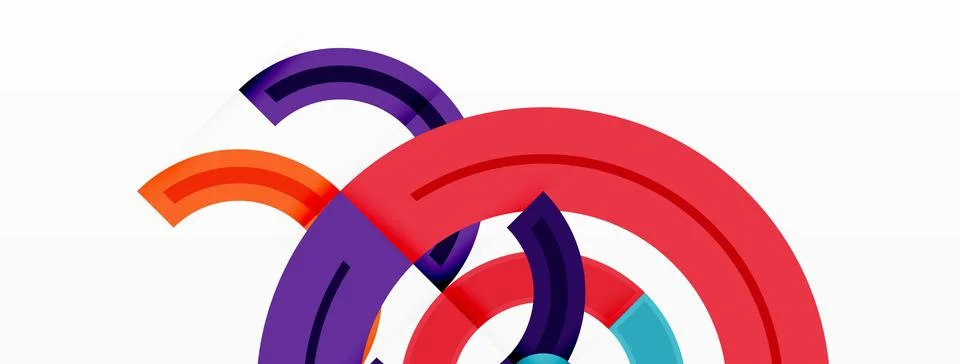 Circles are arranged in a grid pattern abstract background and feature a range Stock Illustration