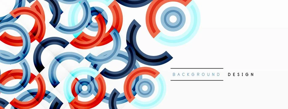 Circles are arranged in a grid pattern abstract background and feature a range Stock Illustration