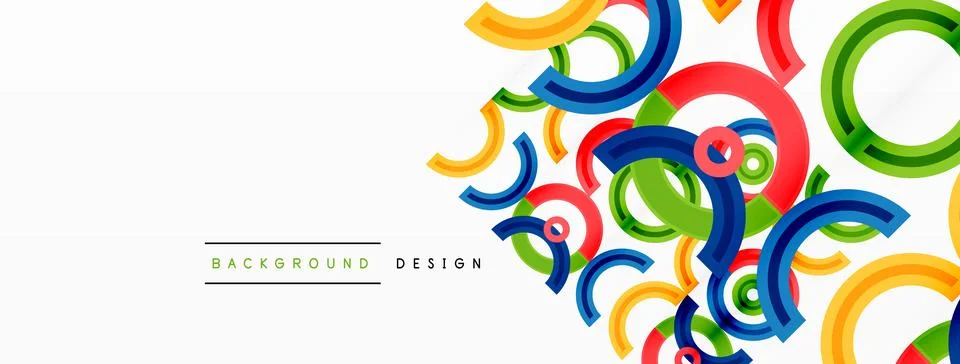 Circles are arranged in a grid pattern abstract background and feature a range Stock Illustration