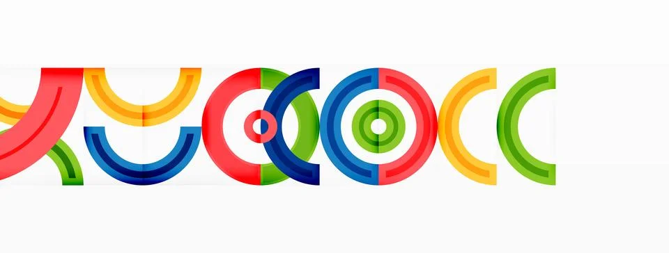 Circles are arranged in a grid pattern abstract background and feature a range Stock Illustration