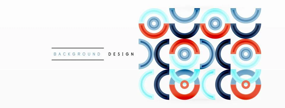 Circles are arranged in a grid pattern abstract background and feature a range 스톡 일러스트