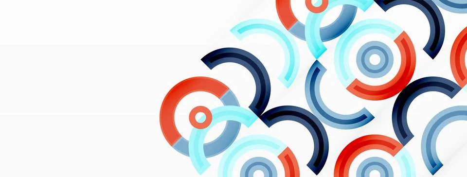 Circles are arranged in a grid pattern abstract background and feature a range Stock Illustration