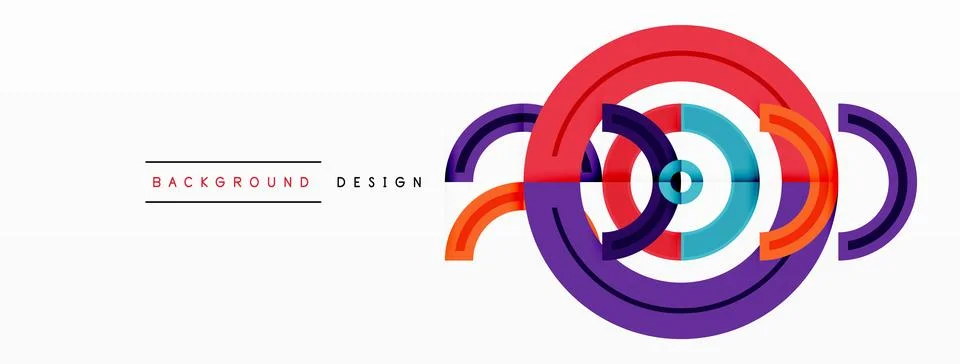 Circles are arranged in a grid pattern abstract background and feature a range Stock Illustration