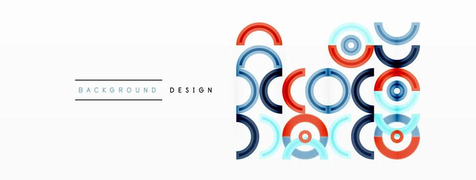 Circles are arranged in a grid pattern abstract background and feature a range イラスト素材