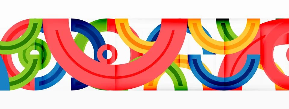 Circles are arranged in a grid pattern abstract background and feature a range Stock Illustration