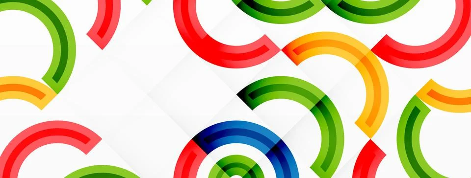 Circles are arranged in a grid pattern abstract background and feature a range Stock Illustration