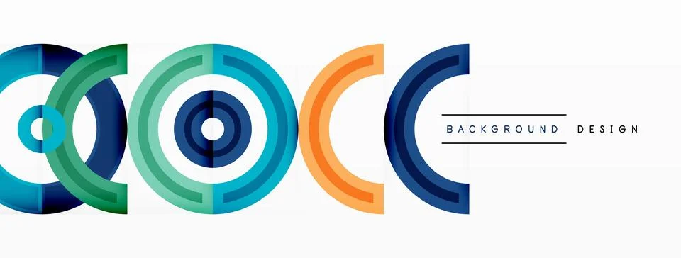 Circles are arranged in a grid pattern abstract background and feature a range Stock Illustration