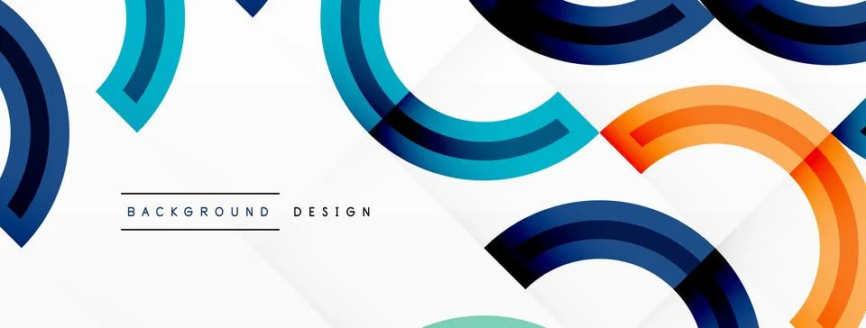 Circles are arranged in a grid pattern abstract background and feature a range Stock Illustration