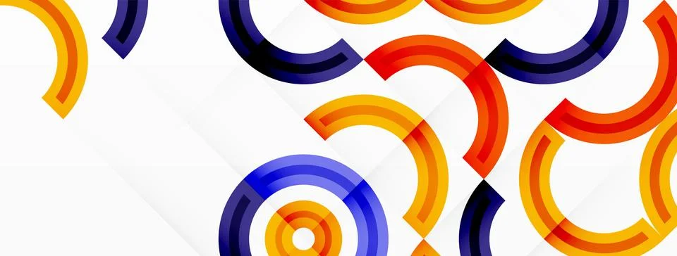 Circles are arranged in a grid pattern abstract background and feature a range Stock Illustration
