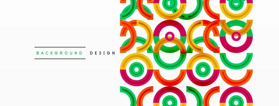 Circles are arranged in a grid pattern abstract background and feature a range 스톡 일러스트