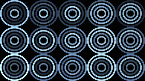 Circles are planets. Fun animation of the transit method. Shimmering playing Stock Footage 154209307