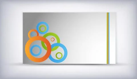 Circles banner card Stock Illustration