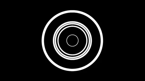 Circles Beat white Stock Footage 37910460