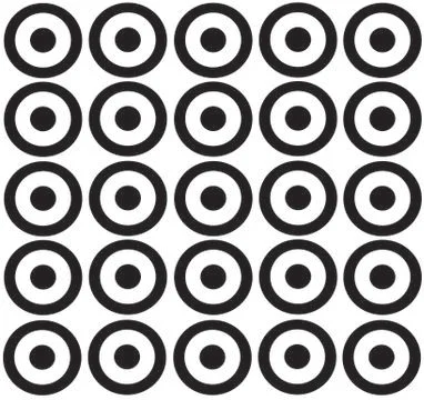 Circles black and white background of abstract vector illustration Stock Illustration