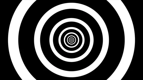 Circles black and white. Seamless looping Stock-Footage 263093898