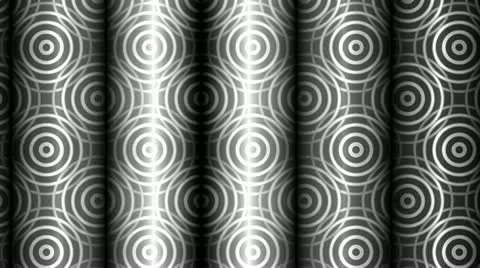 Circles Black &amp; White Stock Footage 11428927
