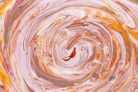 Circles with bubbles of colored paint Foto stock