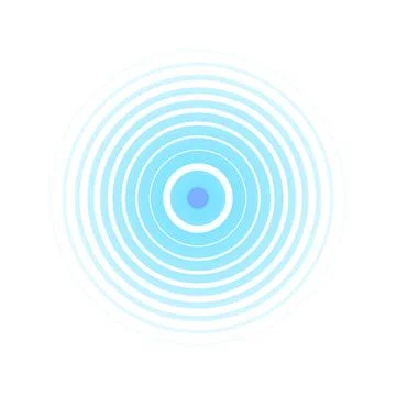 Circles with a common centre. Concentric circles. Vector. Illustration Stock Illustration