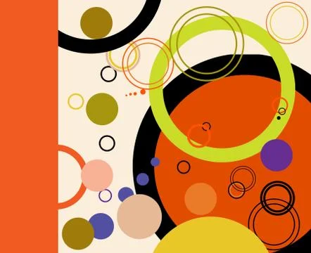 Circles compozition Stock Illustration