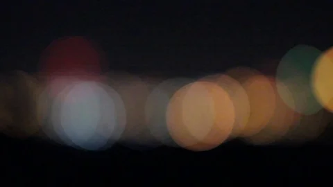 Circles of Confusion to Cityscape Night Stock-Footage 79606576