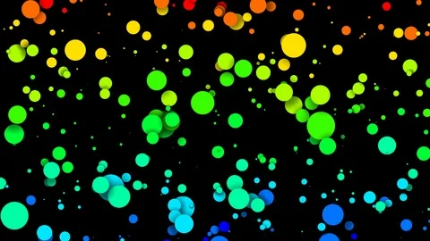 Circles decrease and increase in waves. 4k looped seamless abstract background Stock Footage 125757659