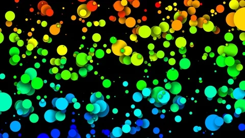 Circles decrease and increase in waves. 4k looped seamless abstract background Stock Footage 130039583